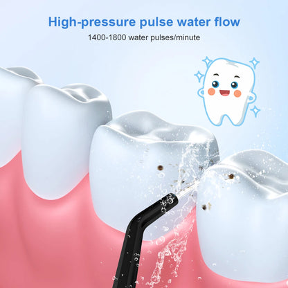 INSMART Portable Oral Irrigator and Dental Water Flosser with Teeth Whitening Function, Waterproof Design, 300ML Capacity